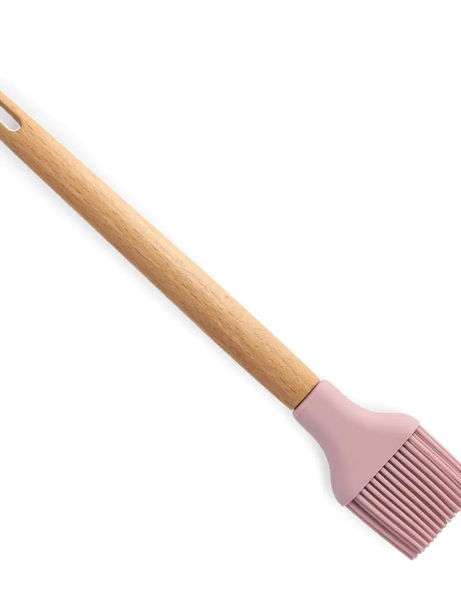 Pędzelek EASY BAKE silikonowy różowy 28x5 cm
