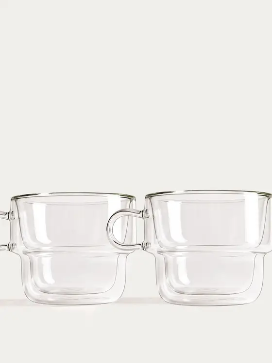 Zestaw szklanek CEMBRA z podwójną ścianką 2 szt. 250 ml