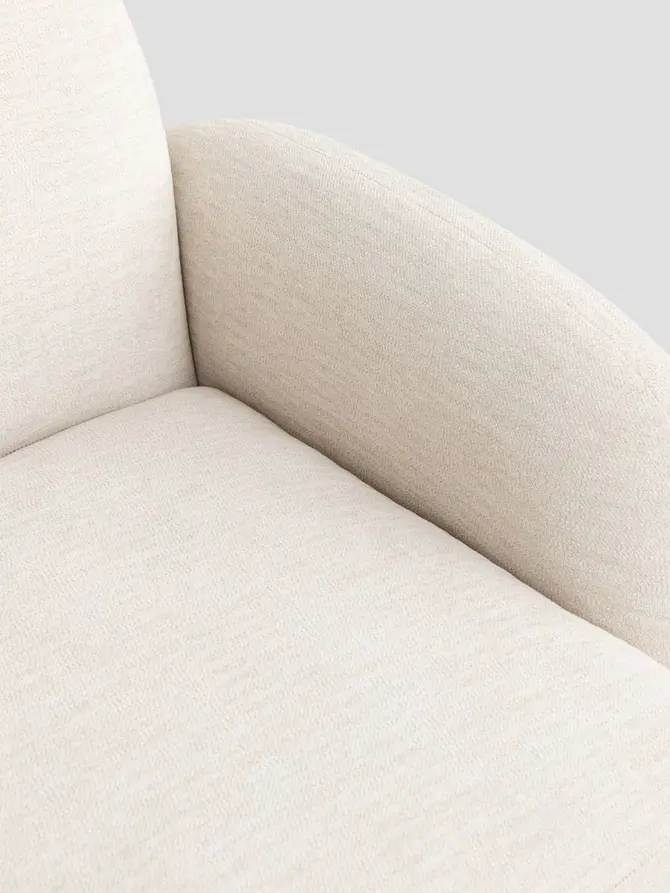 Sofa modułowa HELMI 2-osobowa ecru 184x87x73 cm