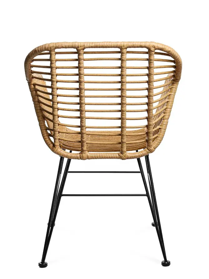 Krzesło JARDIN plecione naturalne 57x62x81 cm