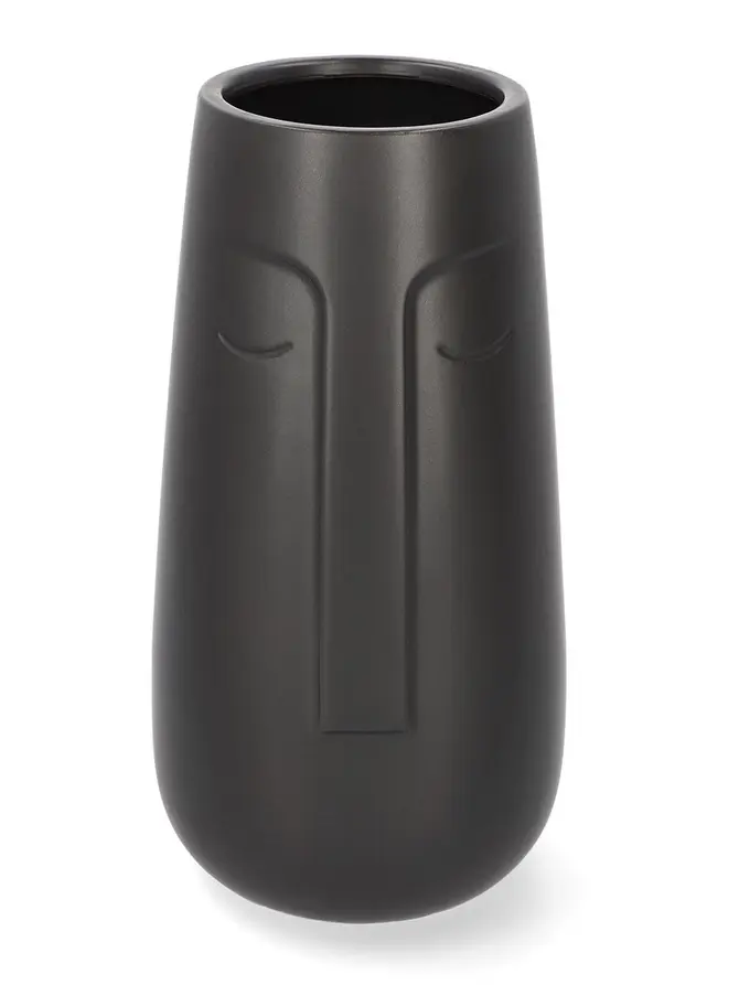 Wazon CERGY ceramiczny czarny 13,5x26 cm