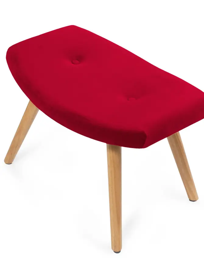 Podnóżek czerwony MOSS 61x41x38 cm AW19 939215