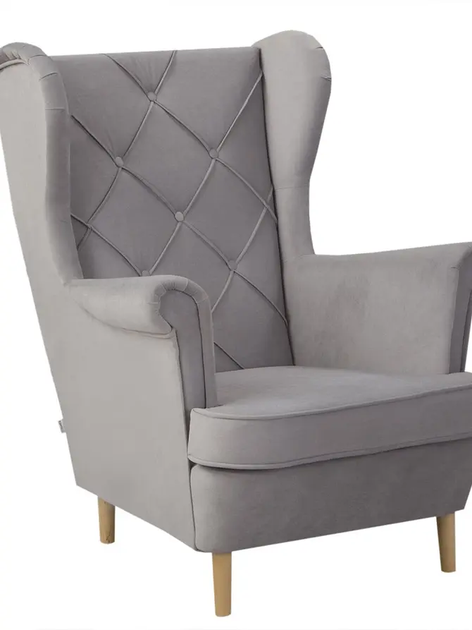 Fotel FOSSBY NEW Fotel szary 87x105x97 cm