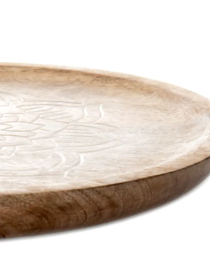 Taca dekoracyjna FLOAR z drewna mango 30 cm