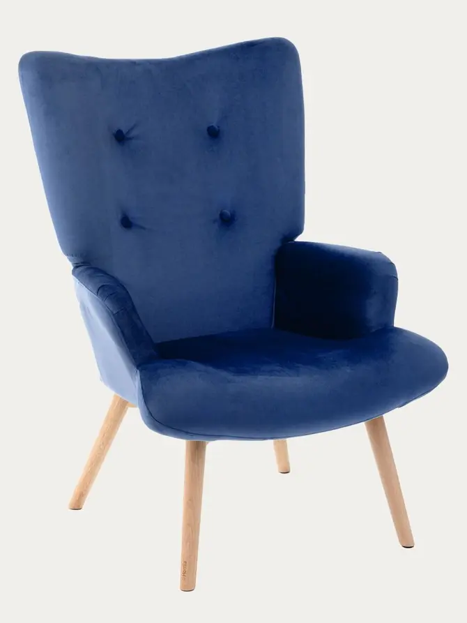 Fotel MOSS granatowy 70x55x95 cm