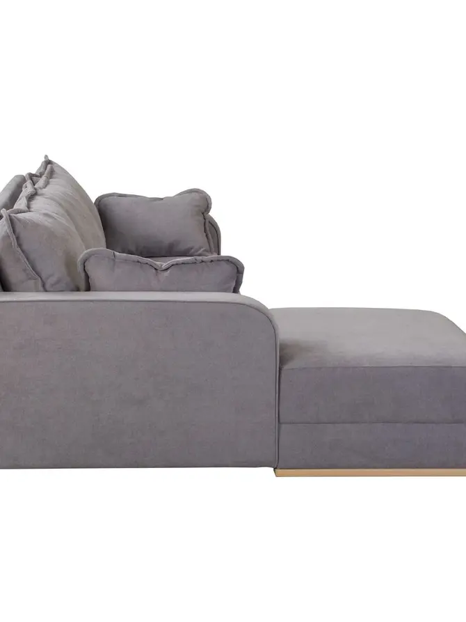 Sofa ILLA Narożnik szary 230x154x84 cm