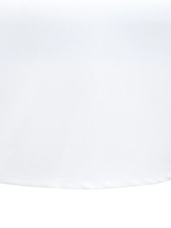 Obrus LOIS gładki biały okrągły dekoracyjny 180 cm