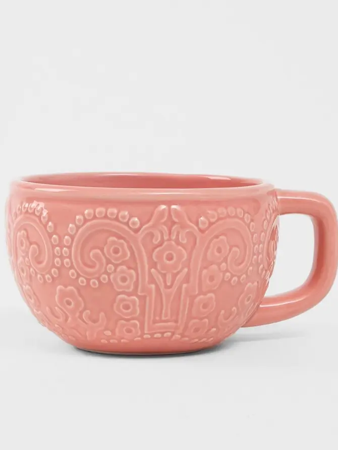 Kubek BUNBLISS z figurką zajączka różowy 15/12,7 cm
