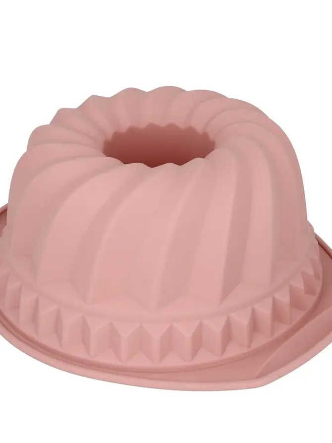 Forma EASY BAKE na babkę silikonowa różowa 24x10 cm