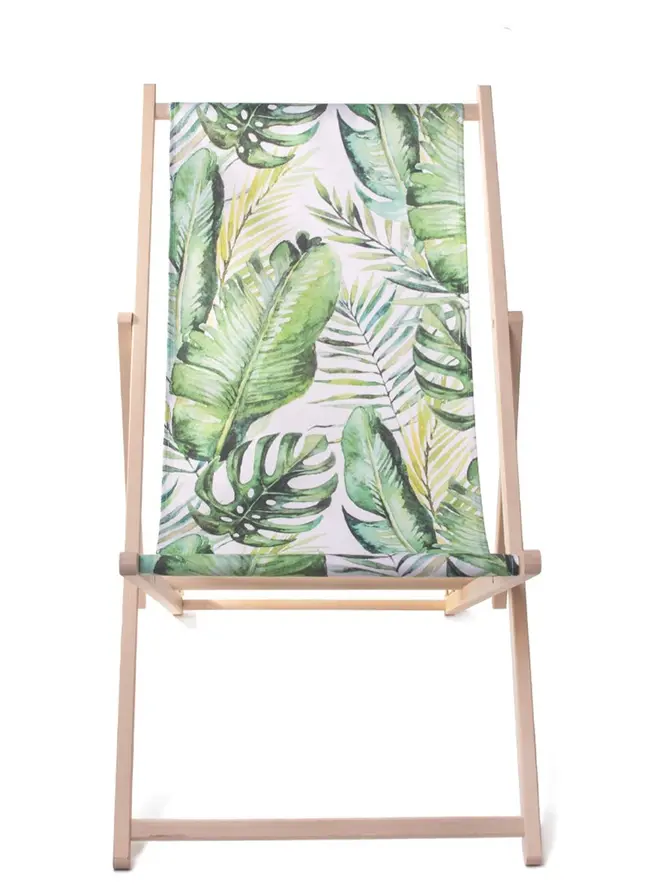 Leżak LEAF drewniany 58,5x71x100 cm
