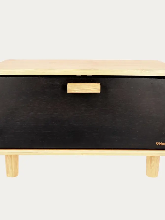 Chlebak BAMBOU czarny 35x23 cm