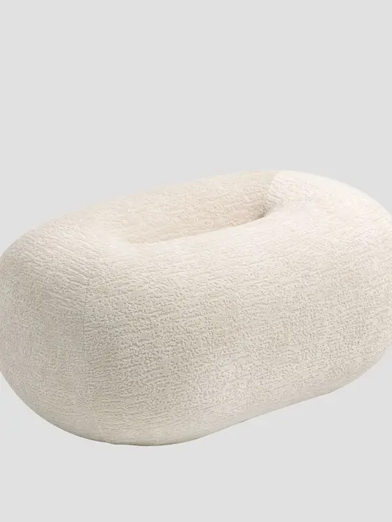 Pufa LUNCTA Ecru 82x52x34 cm