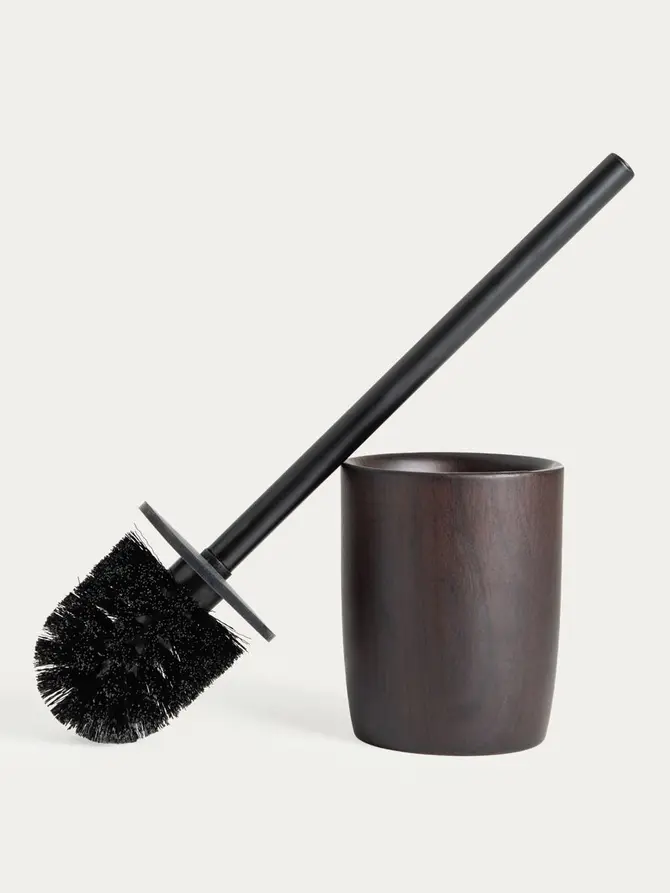 Szczotka do WC CEDRIC z drewna tekowego 10,2x37 cm