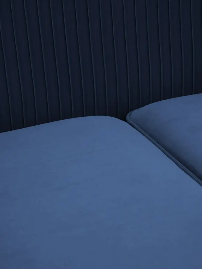 Sofa AVANT sofa 2-osobowa, welurowa granatowa 127x82x81.5 cm