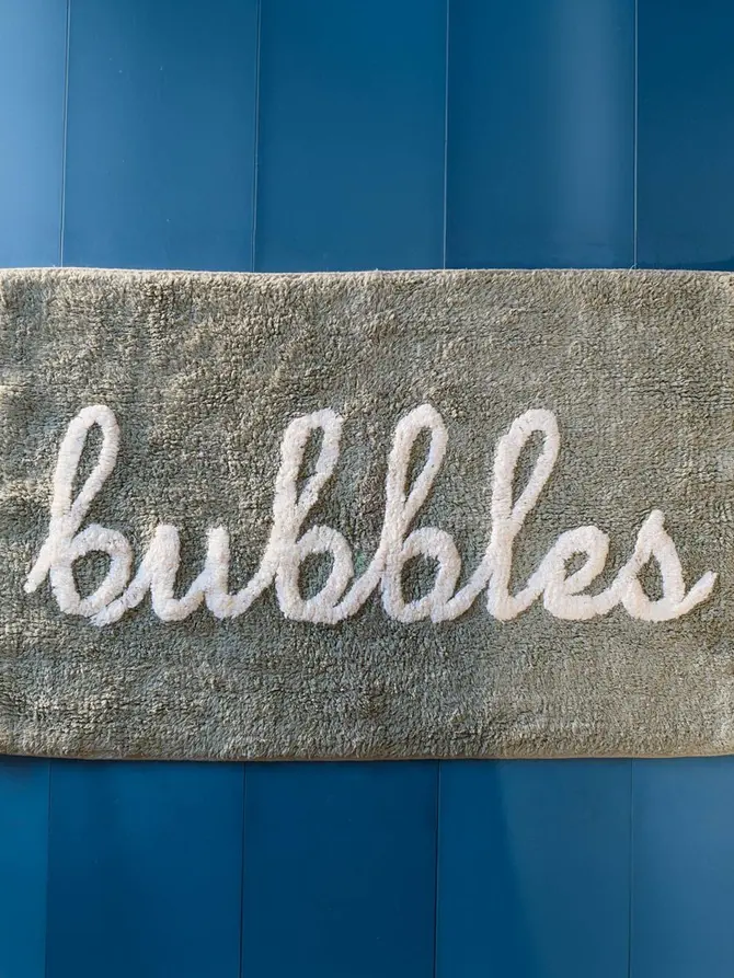 Dywanik łazienkowy BUBBLES Bawełniany pistacjowy 50x80 cm