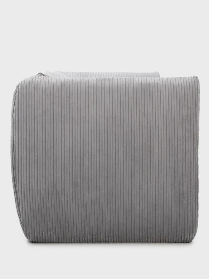 Sofa modułowa SVELA 3-osobowa szara piankowa sztruksowa 225x80x60,5 cm
