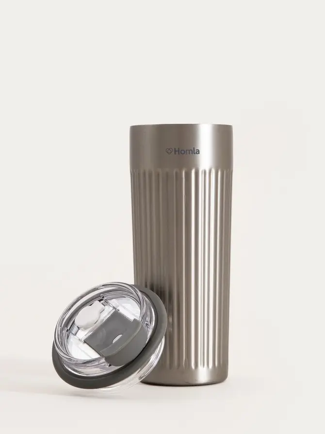 Kubek termiczny TOLEO srebrny 500 ml