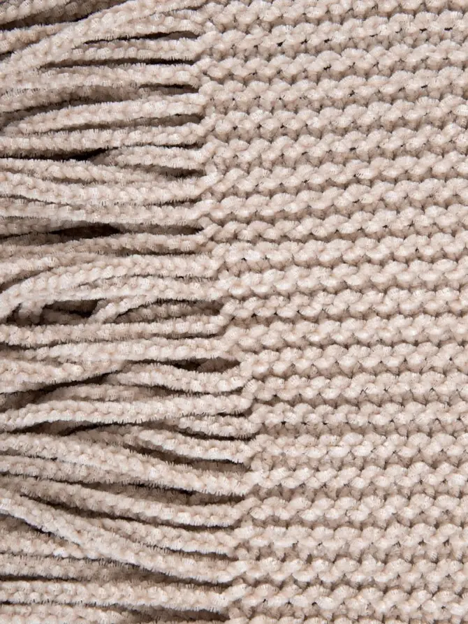 Koc CHENILLE szenilowy taupe 130x170 cm
