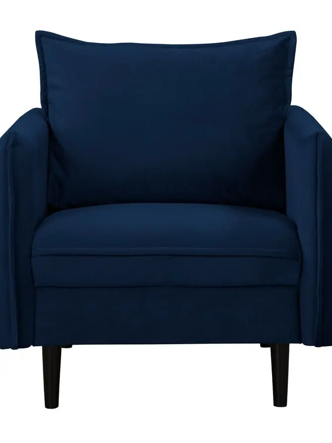 Fotel RUGG Fotel granatowy 99x86x91 cm