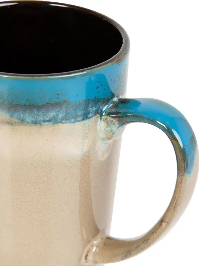 Kubek MENSO beżowo-niebieski 0,6 l