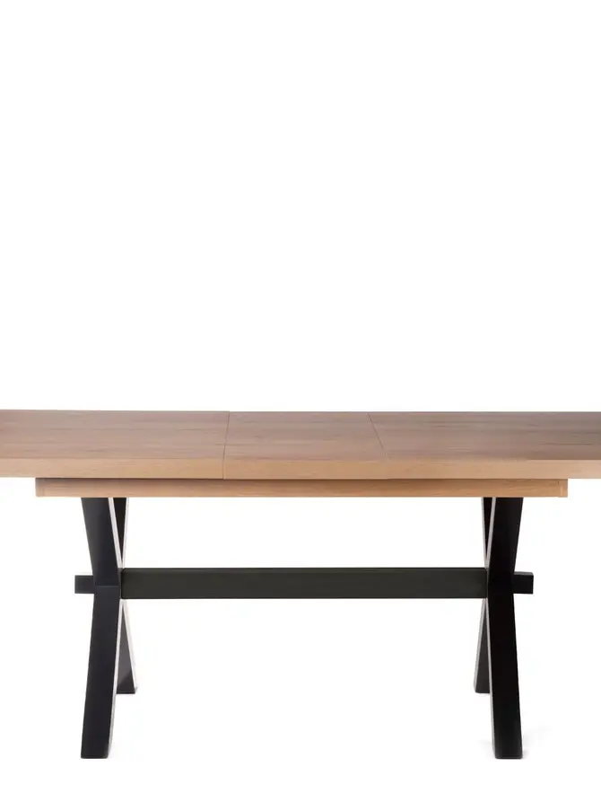 Stół CROSS Stół rozkładany czarny + catania 145-185x85x77 cm