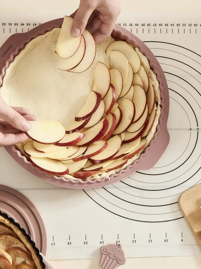 Forma EASY BAKE na tartę silikonowa różowa 31 cm