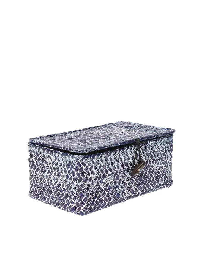 Szkatułka TALULAH granatowa 20x12x8 cm
