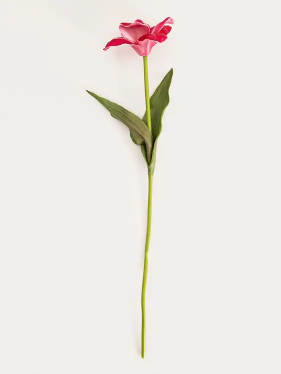 Gałązka sztuczna HUBIS hibiskus różowy 45 cm