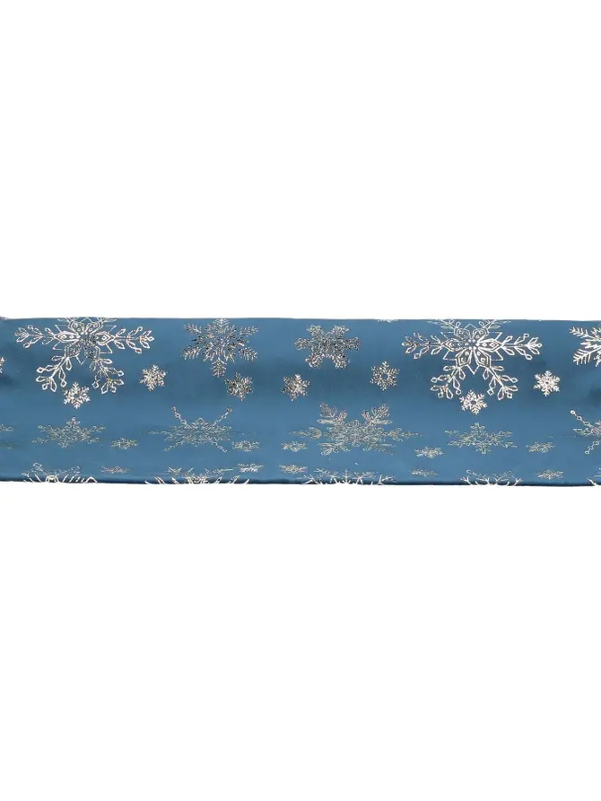 Bieżnik TANESI w złote śnieżynki granatowy 40x160 cm