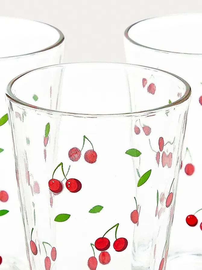 Zestaw szklanek TOKEN SUMMER w wiśnie, 3 szt. 0,3 l