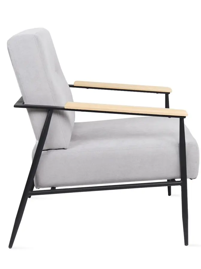 Fotel VELUDO szary 71x70x83 cm