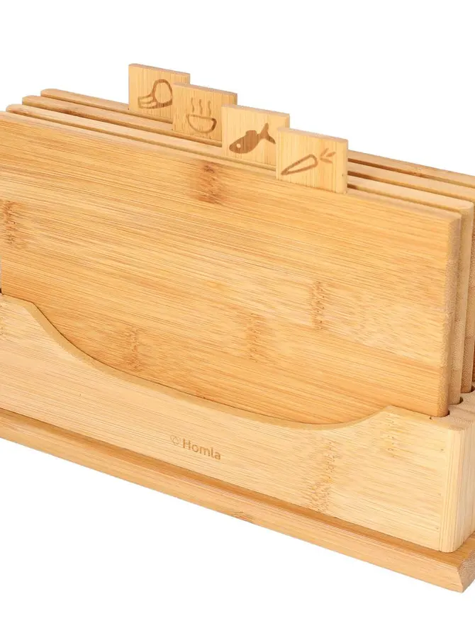 Zestaw desek BAMBOU bambusowych, 4 szt. 26x18 cm