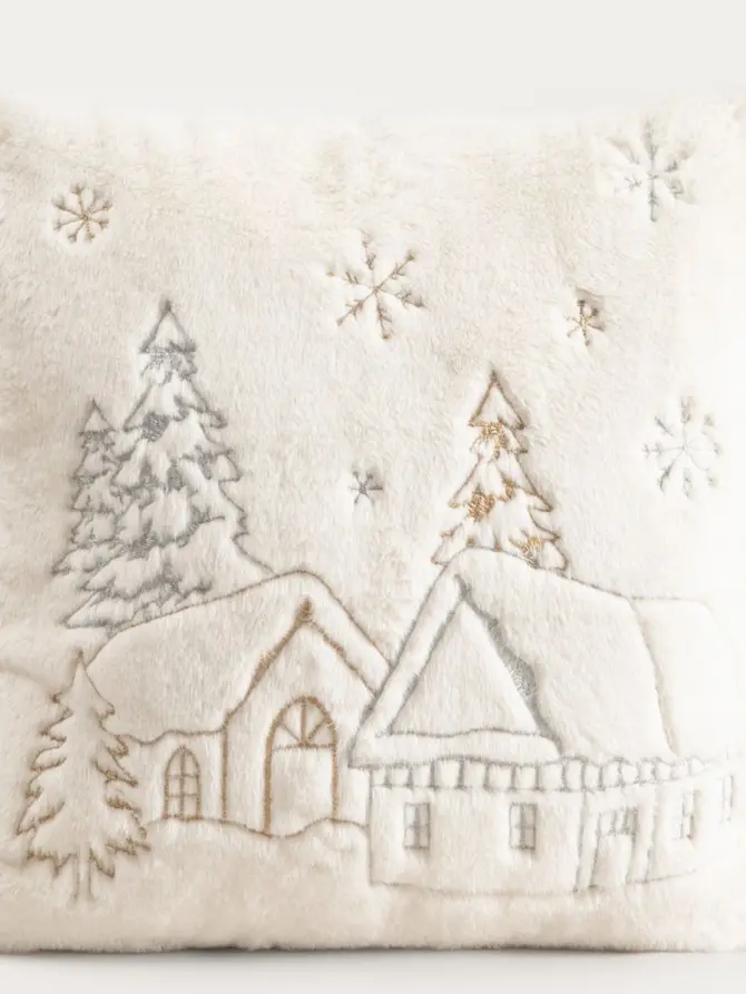 Poszewka TILDE z zimowym wzorem 45x45 cm