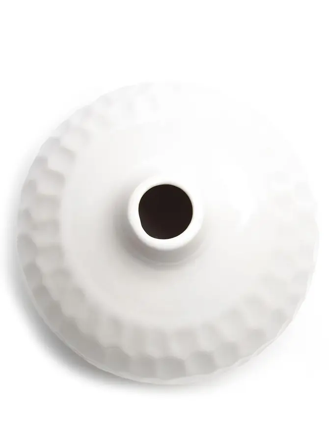 Wazon UMO okrągły biały x16,5x15,5 cm