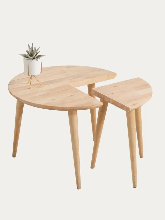 Stolik kawowy HARMONI naturalny 59x59x42 cm