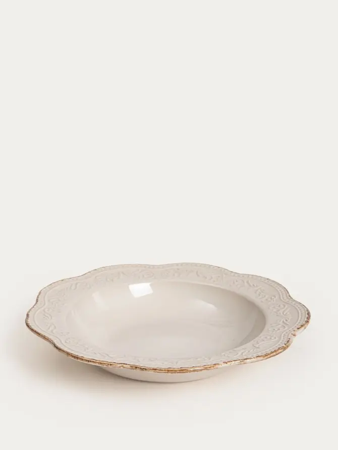 Talerz SALTIS głęboki kremowy 22 cm