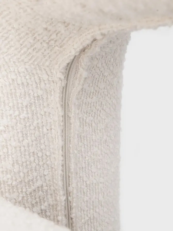 Fotel SEDIA w tkaninie TEDDY BOUCLÉ 95x88x70 cm