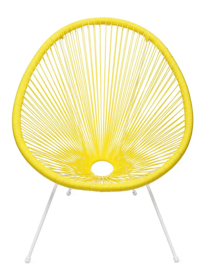 Fotel ACAPULCO żółty 93x73x85 cm