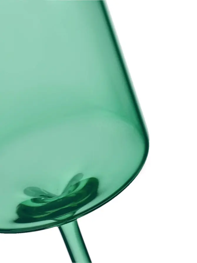 Kieliszek ISABEL do wina butelkowa zieleń 0,4 l