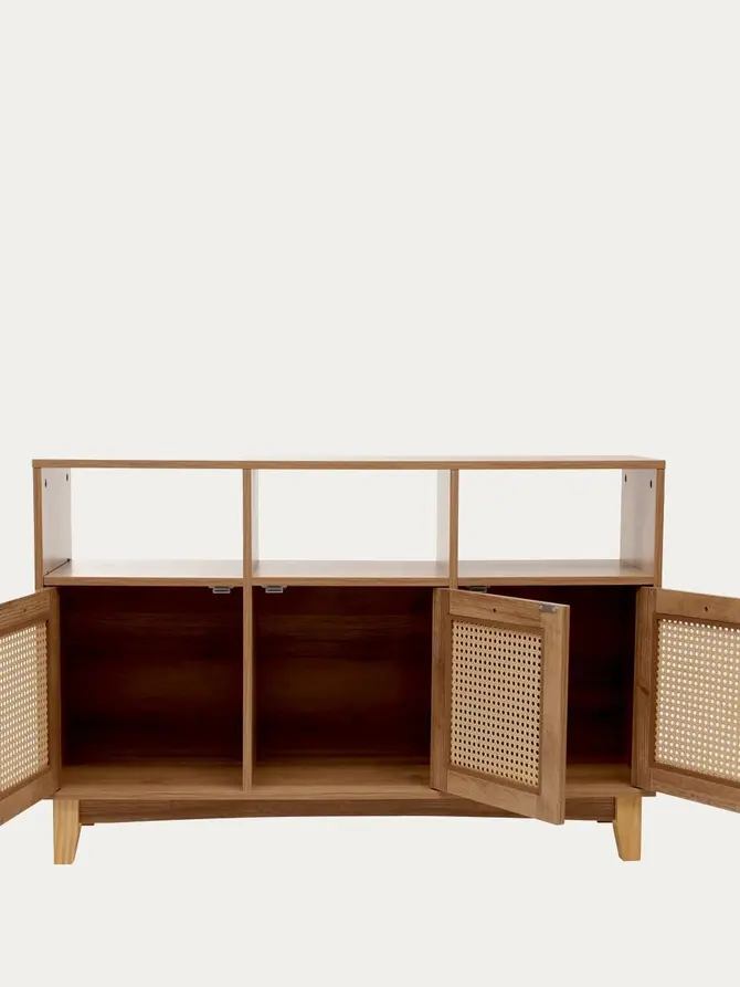 Komoda NOTTO z rattanem 110x35x72 cm