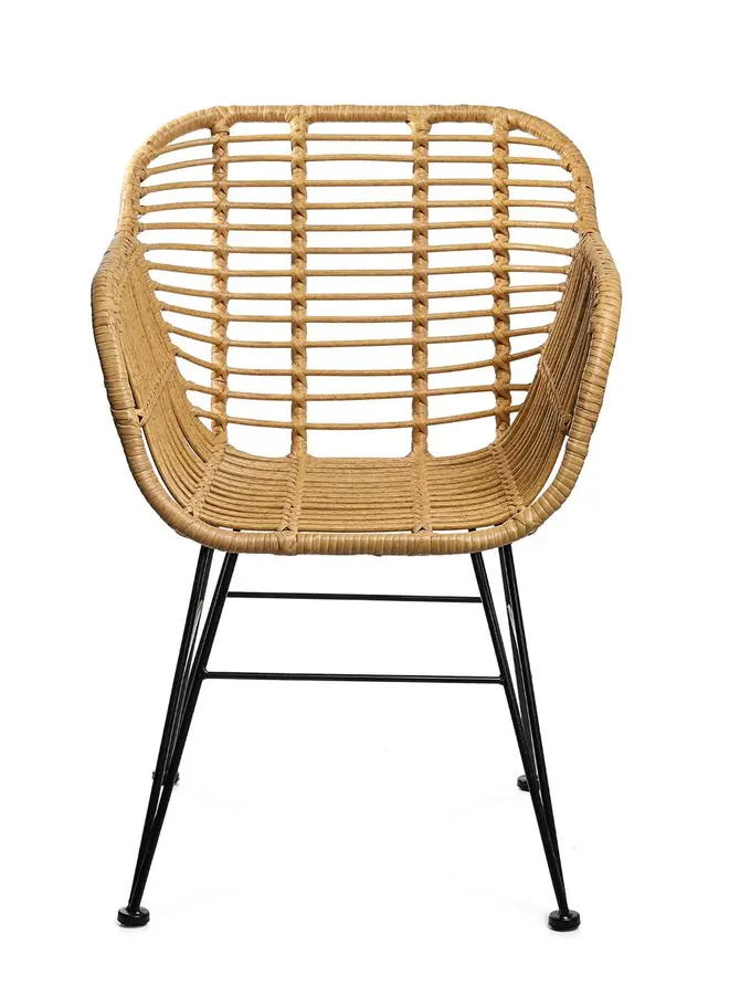 Krzesło JARDIN plecione naturalne 57x62x81 cm