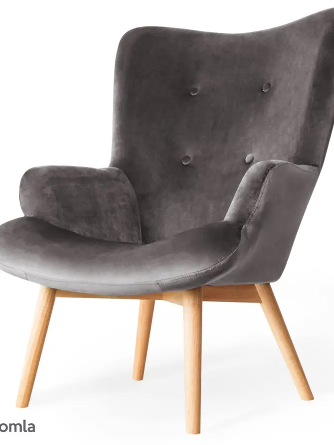Fotel szary MOSS 70x95 cm SS18 910306
