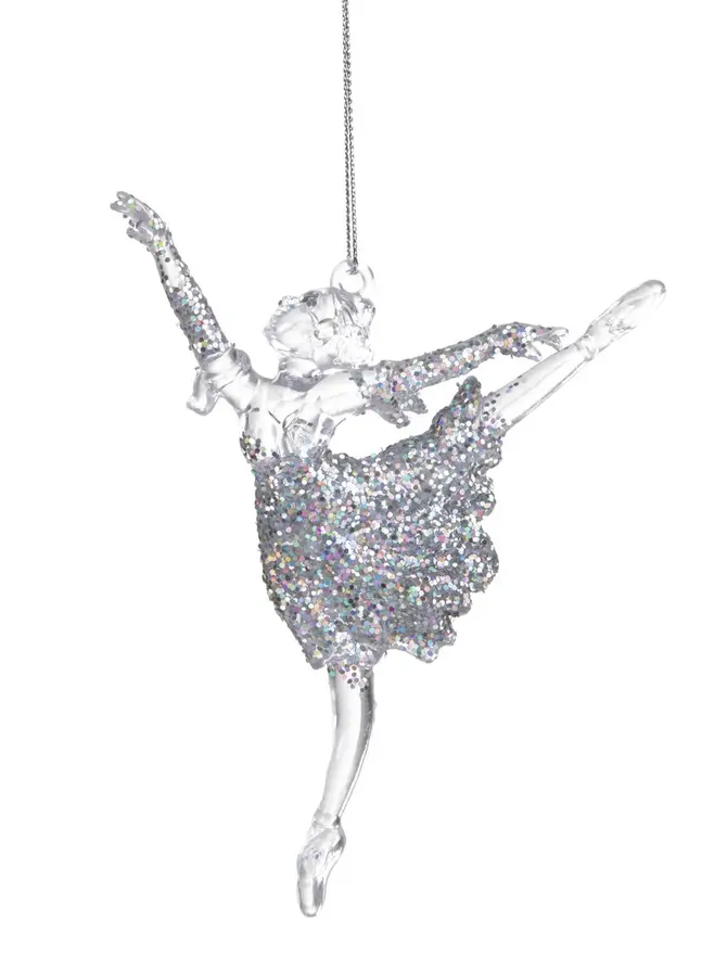 Zawieszka KEJT balerina srebrna 14 cm