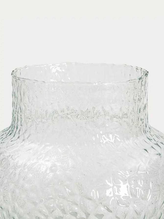 Wazon GALTO młotkowany ze szkła z recyklingu 19,5x22 cm