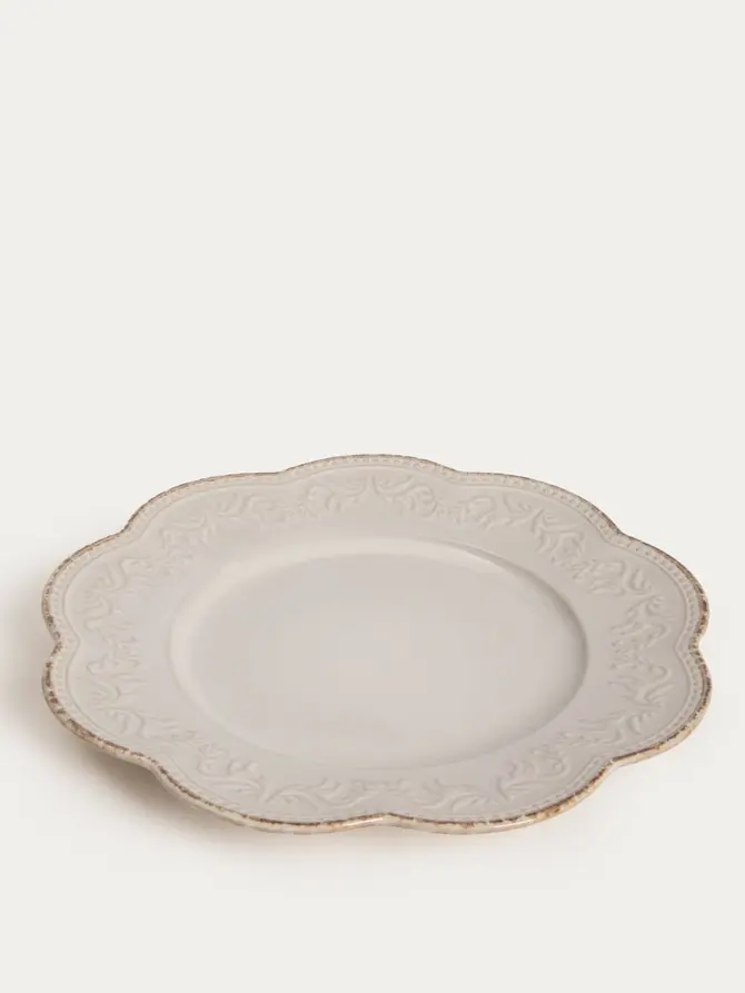 Talerz SALTIS obiadowy kremowy 27 cm