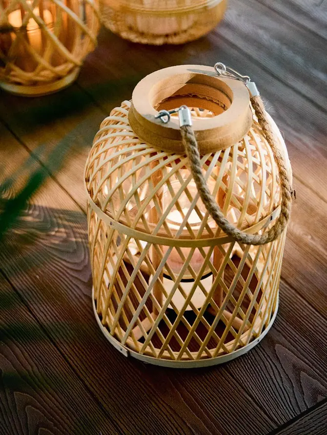 Lampion AVLI naturalny 21x27,5 cm