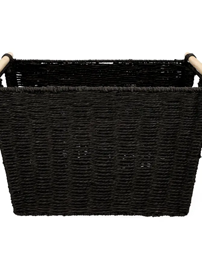Kosz MOSVIK czarny 41x29x27 cm