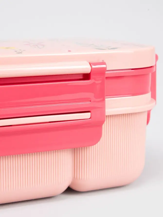 Zestaw lunchbox B2 LUSY różowy z kubkiem 1,8l + 0,5l