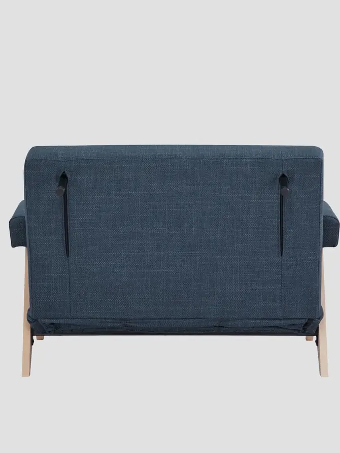 Sofa CALORE 1-osobowa, z funkcją spania granatowa 117x90x82 cm