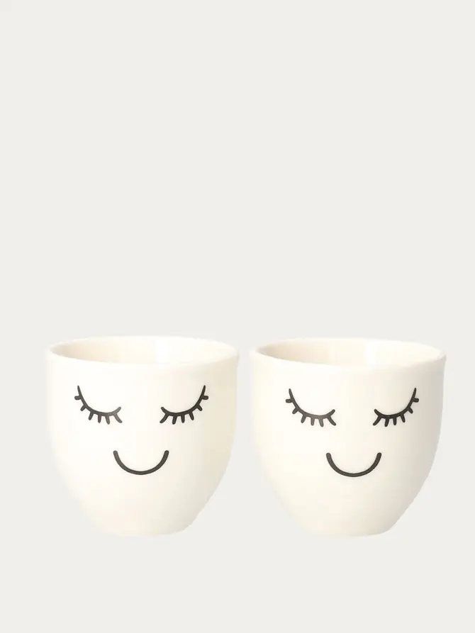 Zestaw kieliszków EYELASHES na jajko 